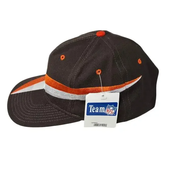 Vintage Cleveland Browns Snapback American Needle Nutmeg Embroidered 90's NWT - Picture 3 of 11